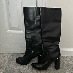 Black Leather Boots - Michael Michael Kors